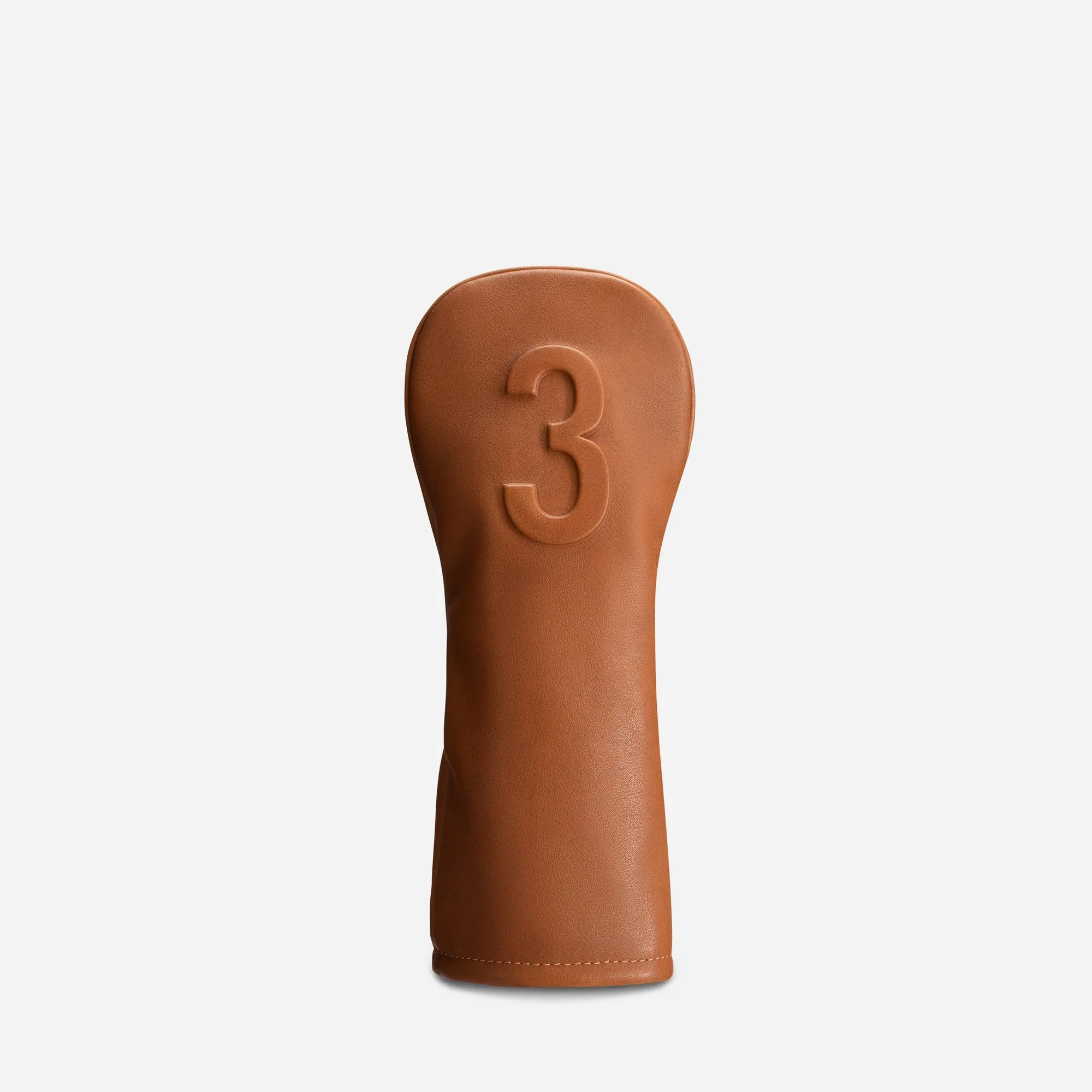 VESSEL Lux Embossé Premium Golf Club Headcover - Smooth Brown - Image 2