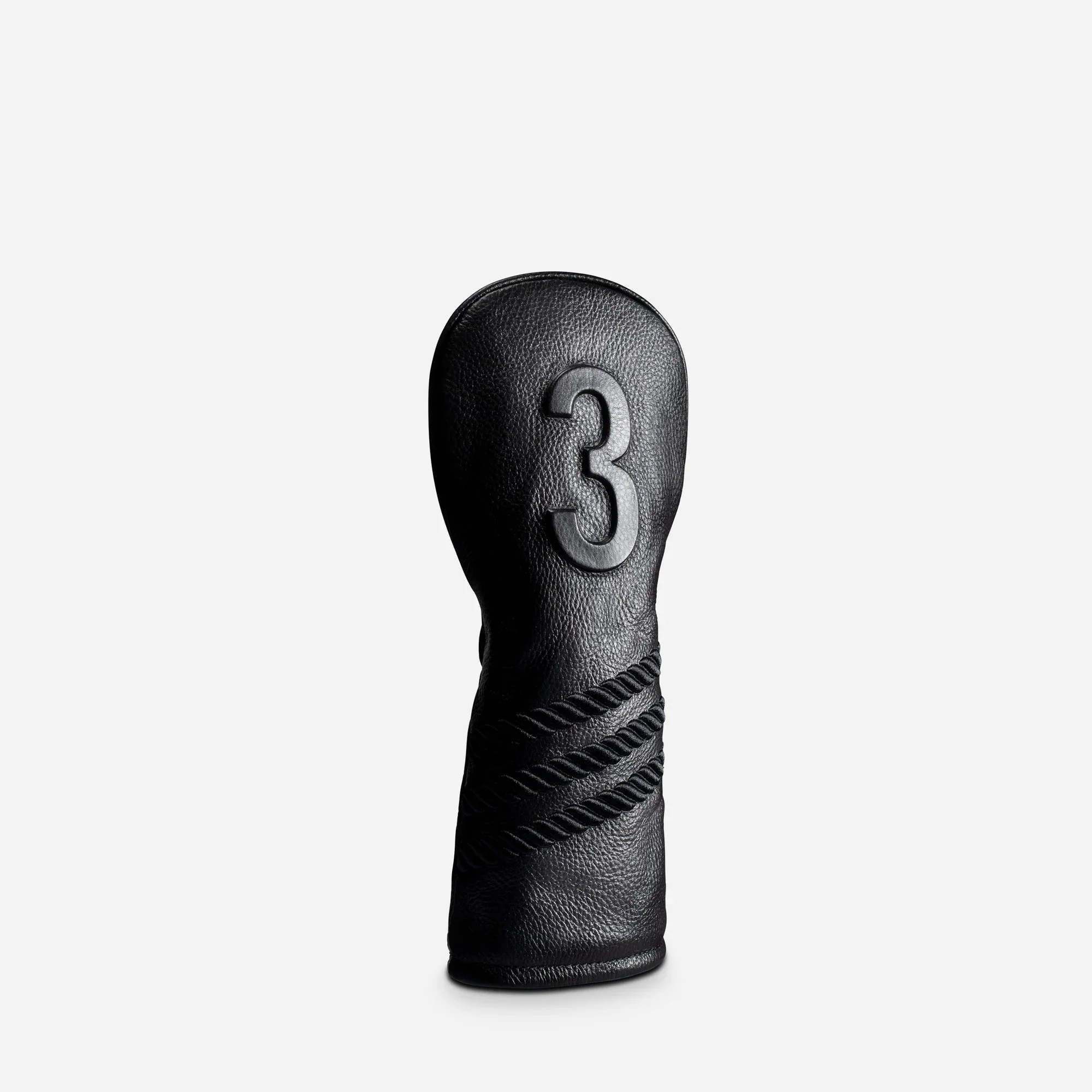 VESSEL Lux Embossé Premium Golf Club Headcover - Striped Black - Image 3