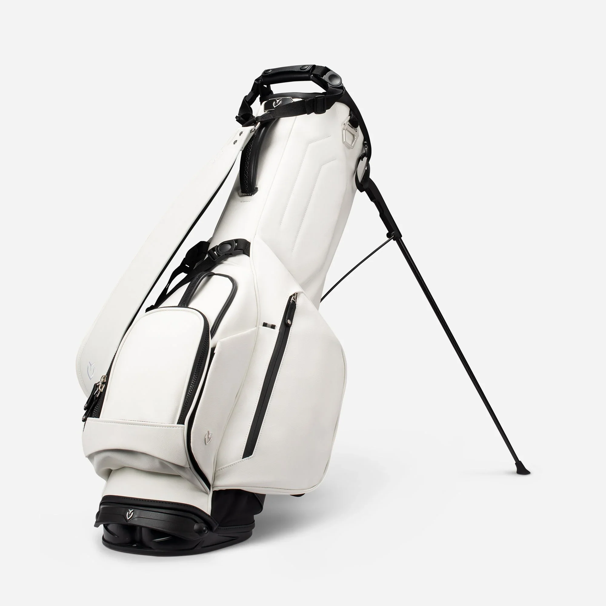 VESSEL Lux Looper Stand Golf Bag - Crosshatch White - Image 6