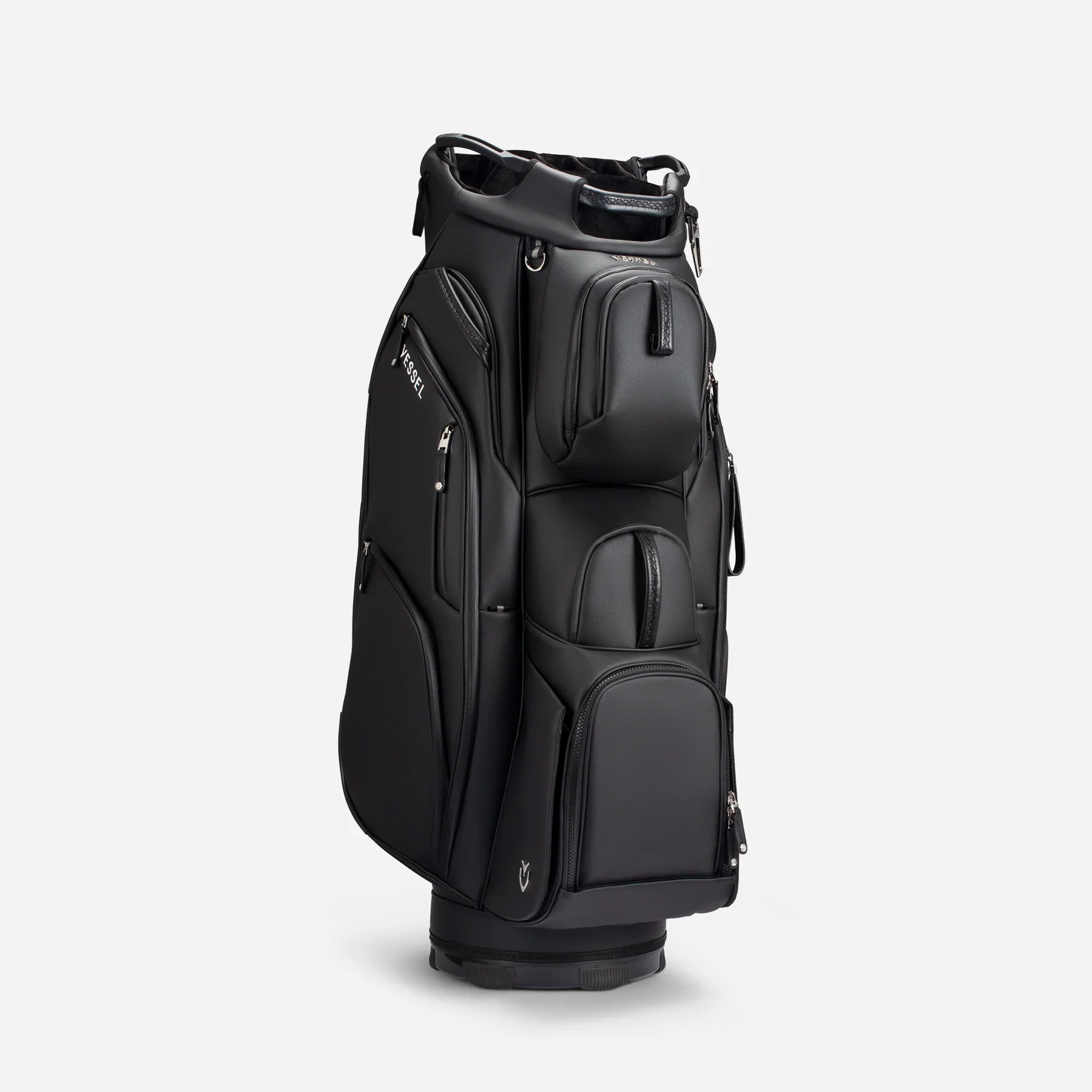 VESSEL Lux Pro Cart II Golf Bag - Pebbled Black - Image 2