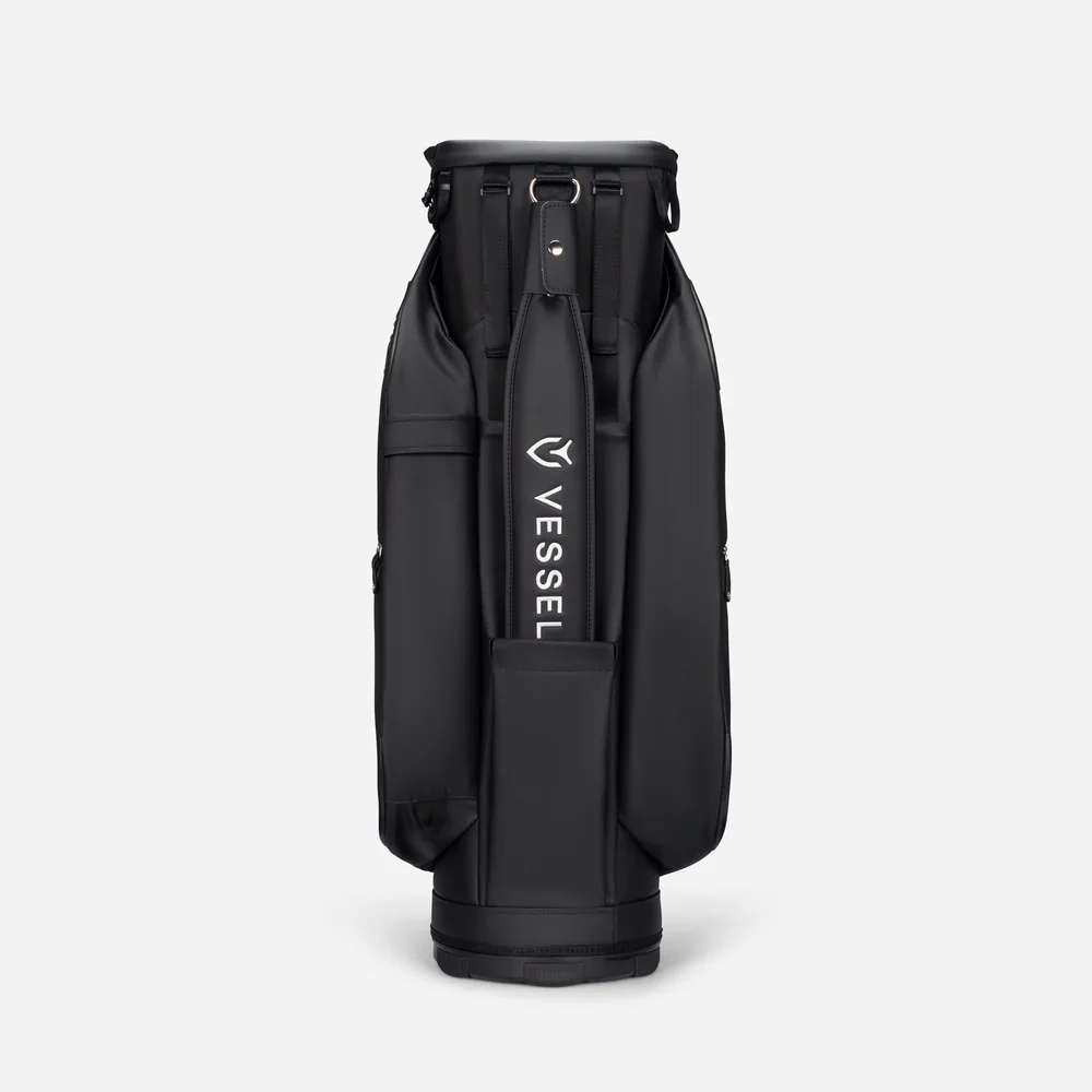 VESSEL Lux Pro Cart II Golf Bag - Pebbled Black - Image 3