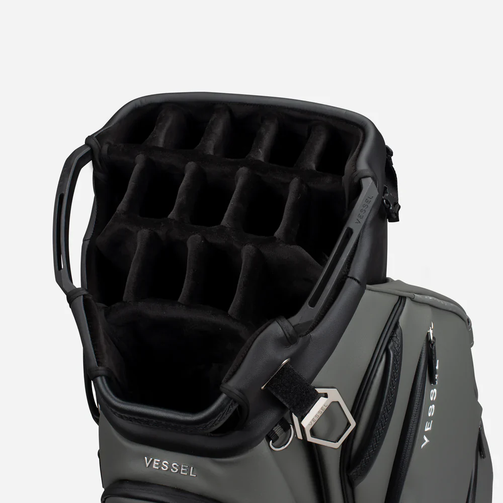 VESSEL Lux Pro Cart II Golf Bag - Pebbled Grey - Image 4