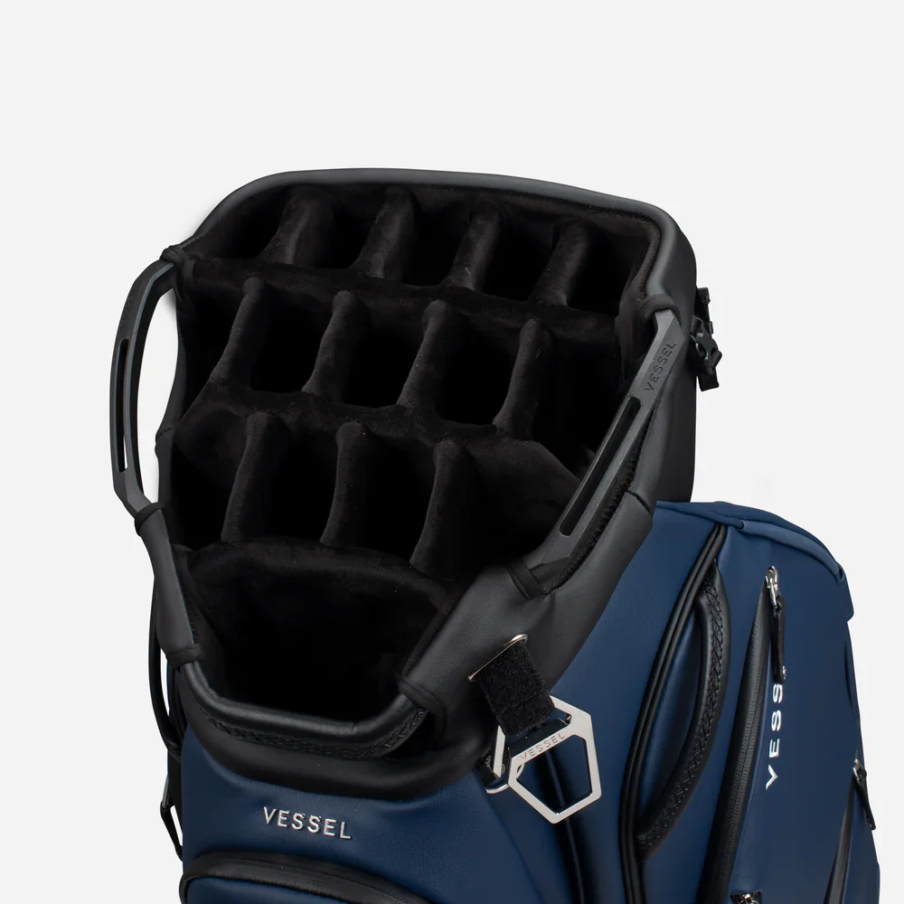 VESSEL Lux Pro Cart II Golf Bag - Pebbled Navy - Image 4