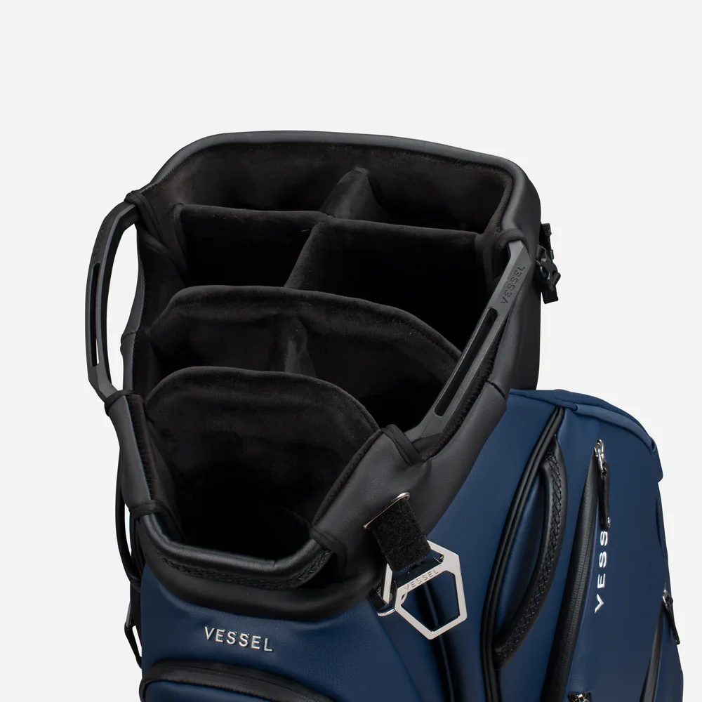VESSEL Lux Pro Cart II Golf Bag - Pebbled Navy - Image 5