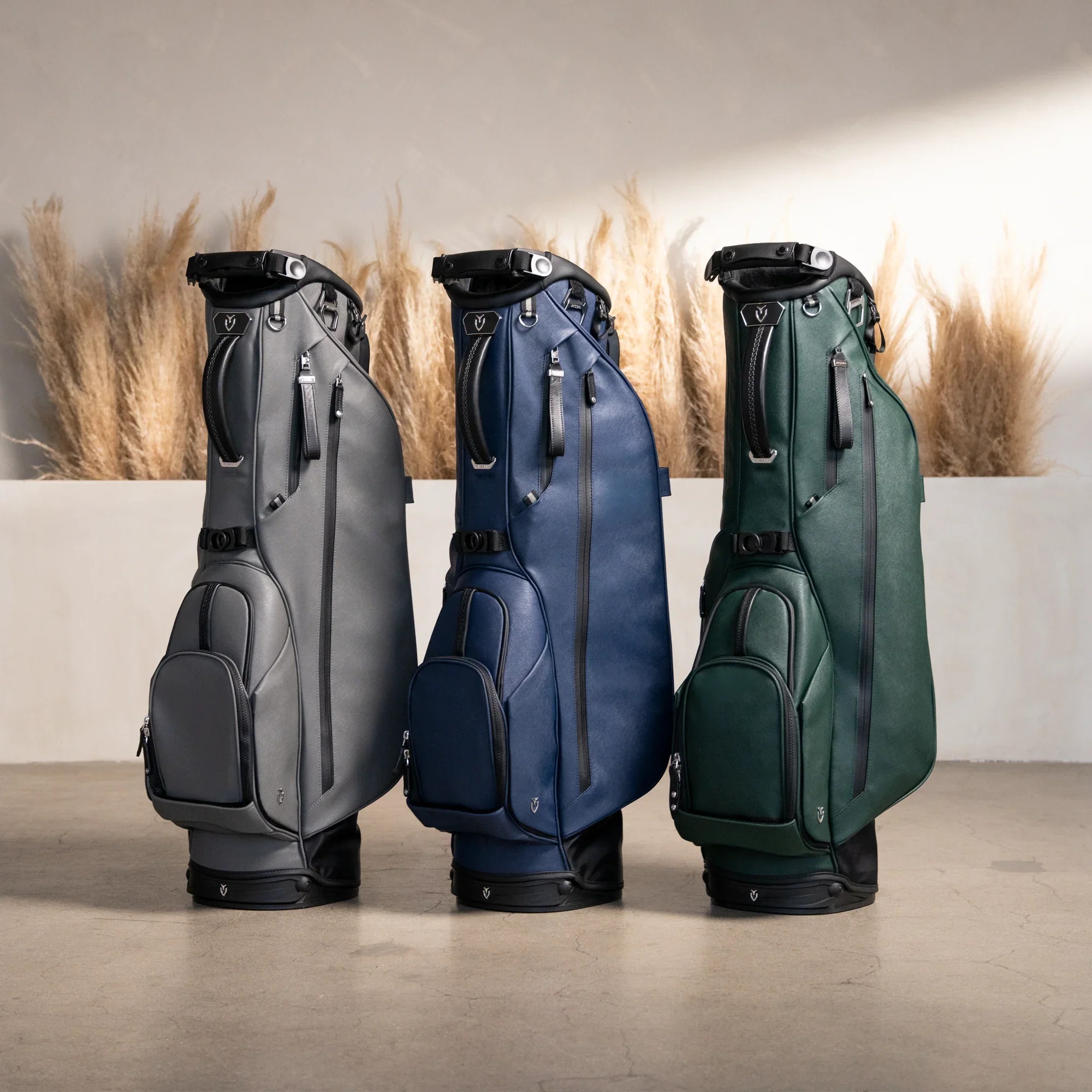 VESSEL Lux Stand Golf Bag - Crosshatch Grey - Image 8