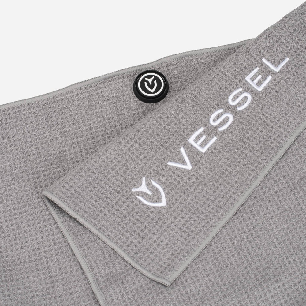 VESSEL Magnetic Golf Towel 20" x 40" - Grey - Image 2