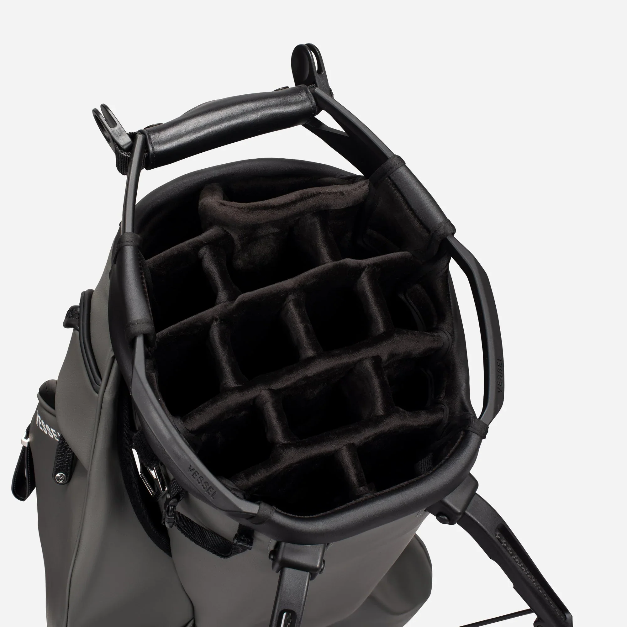 VESSEL Player V Pro Stand Golf Bag - Pebbled Grey - Image 6