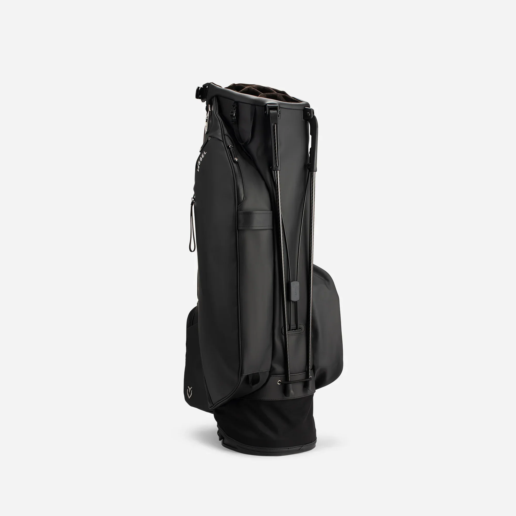 VESSEL Player V Stand Golf Bag - Pebbled Black - Image 4