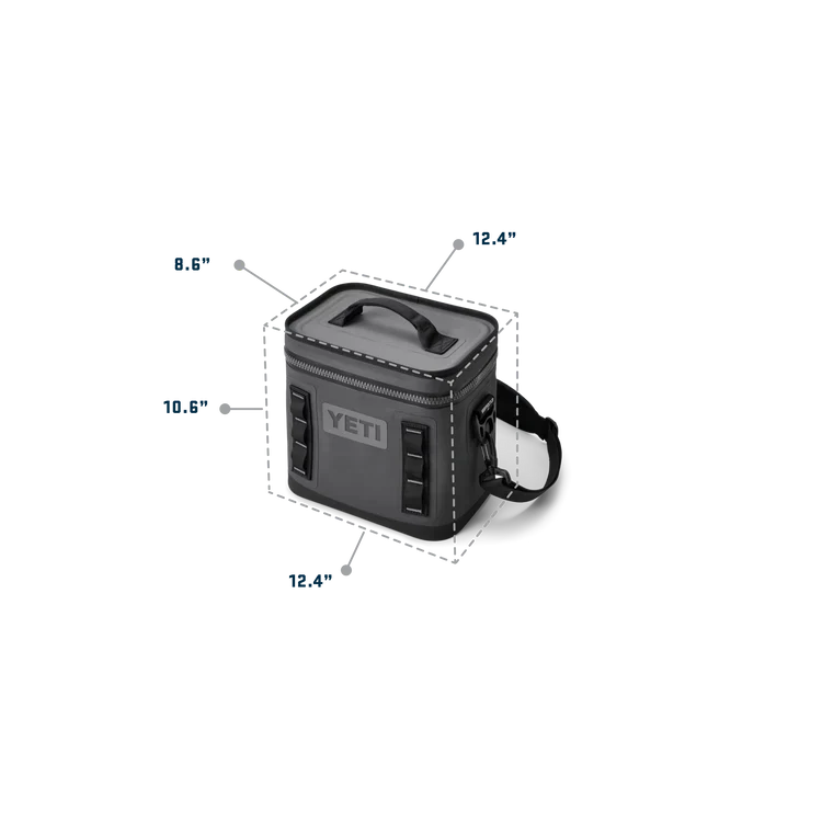 YETI Hopper Flip 8 Waterproof Leakproof Fabric Cooler Bag - Charcoal - Image 4