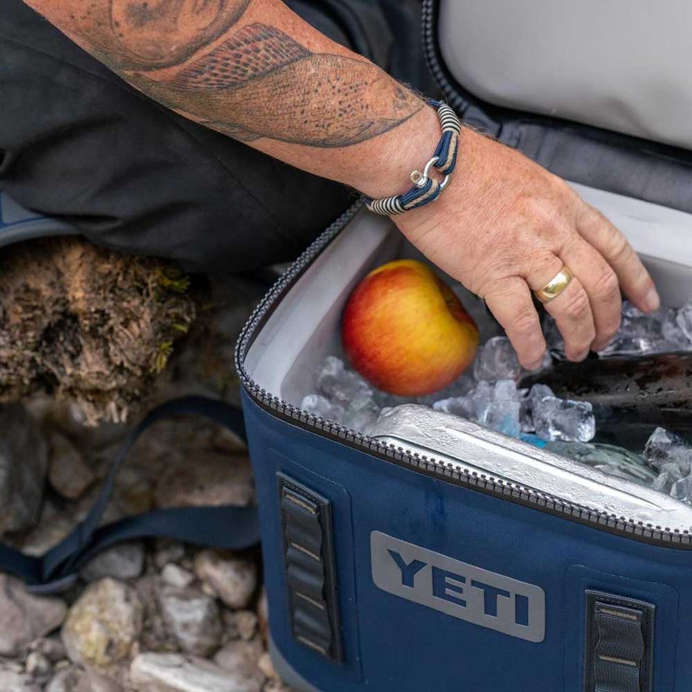 YETI Hopper Flip 8 Waterproof Leakproof Fabric Cooler Bag - Navy - Image 2