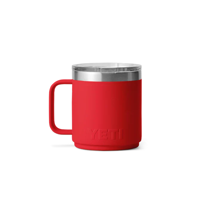 YETI Rambler 10oz (295ml) Stackable Mug with DuraSip™ Ceramic Lining - Rescue Red - Image 3