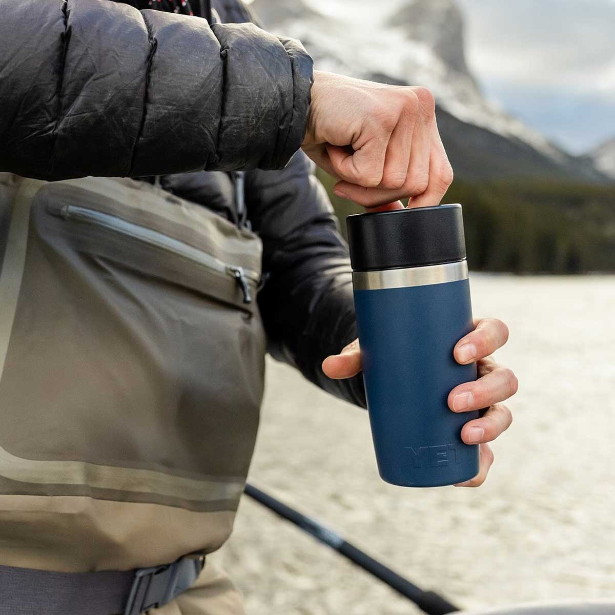 YETI Rambler 12 OZ (354ml) Travel Bottle with Commuter Cap - Navy - Image 2