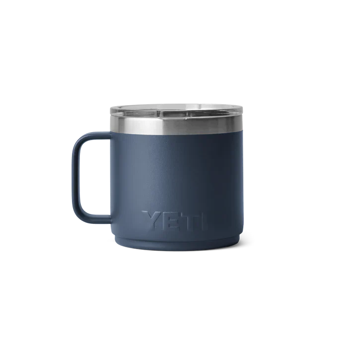 YETI Rambler 14oz (414ml) Stackable Mug with DuraSip™ Ceramic Lining - Navy - Image 3