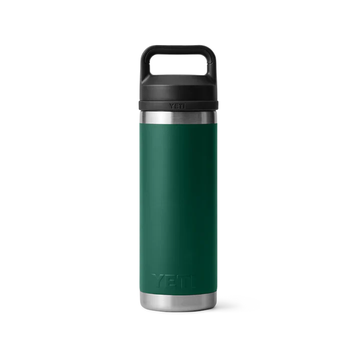 YETI Rambler 18 OZ (532ml) Bottle With Chug Cap - Black Forest Green - Image 4