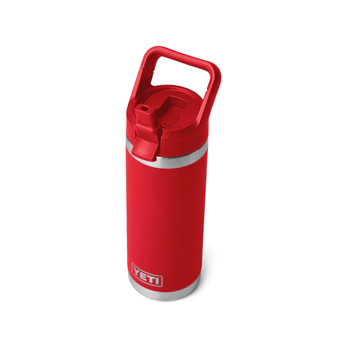 YETI Rambler 18 OZ (532ml) Bottle With Straw Cap - Rescue Red - Image 2