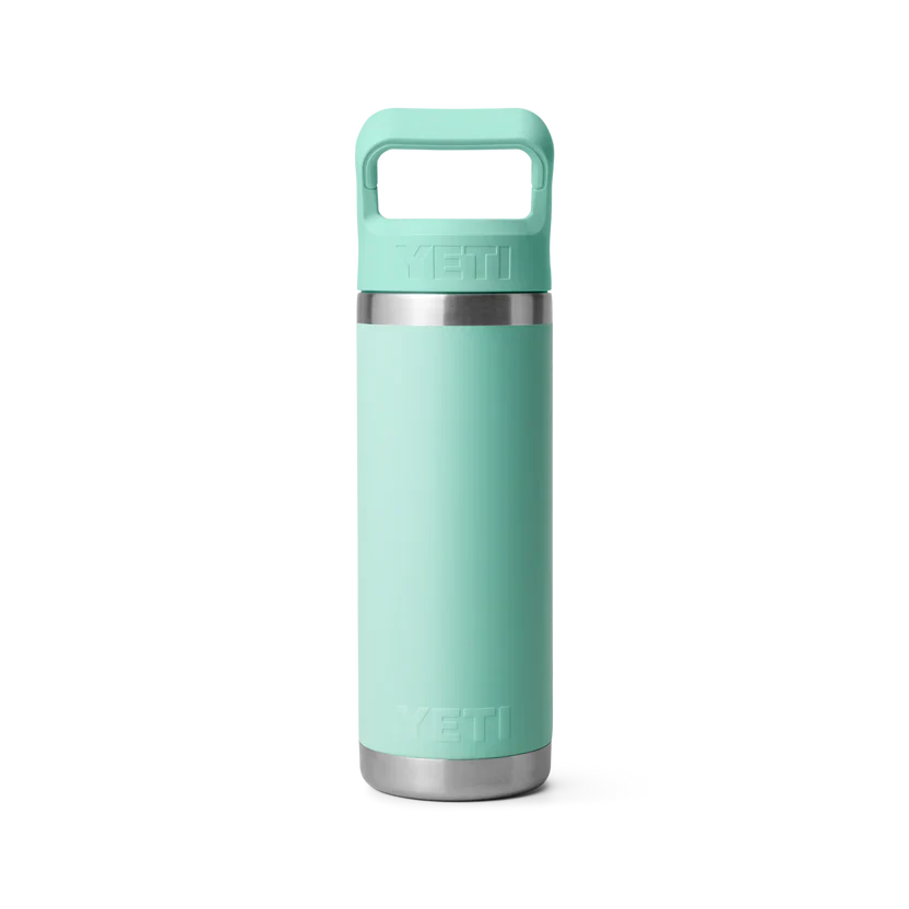 YETI Rambler 18 OZ (532ml) Bottle With Straw Cap - Seafoam - Image 4