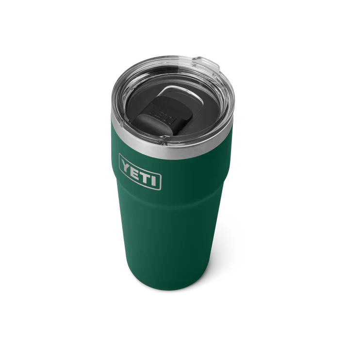 YETI Rambler 20 OZ (591ml) Stackable Cup With Magslider Lid - Black Forest Green - Image 2