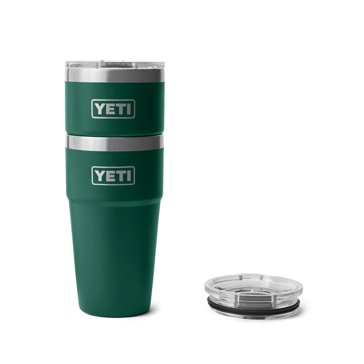 YETI Rambler 20 OZ (591ml) Stackable Cup With Magslider Lid - Black Forest Green - Image 4