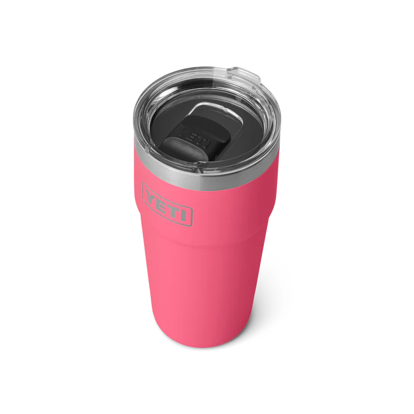 YETI Rambler 20 OZ (591ml) Stackable Cup With Magslider Lid - Tropical Pink - Image 2