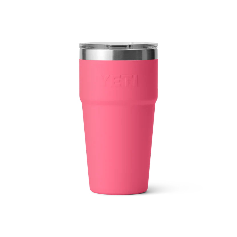 YETI Rambler 20 OZ (591ml) Stackable Cup With Magslider Lid - Tropical Pink - Image 3