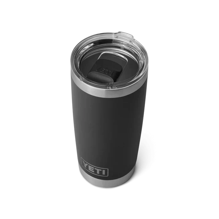 YETI Rambler 20 OZ (591ml) Tumbler With Magslider Lid - Black - Image 2