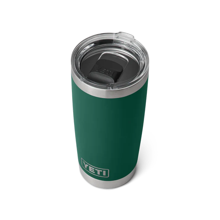 YETI Rambler 20 OZ (591ml) Tumbler With Magslider Lid - Black Forest Green - Image 2