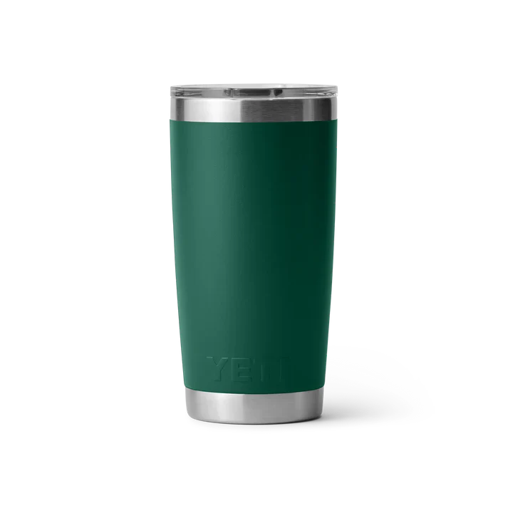 YETI Rambler 20 OZ (591ml) Tumbler With Magslider Lid - Black Forest Green - Image 3