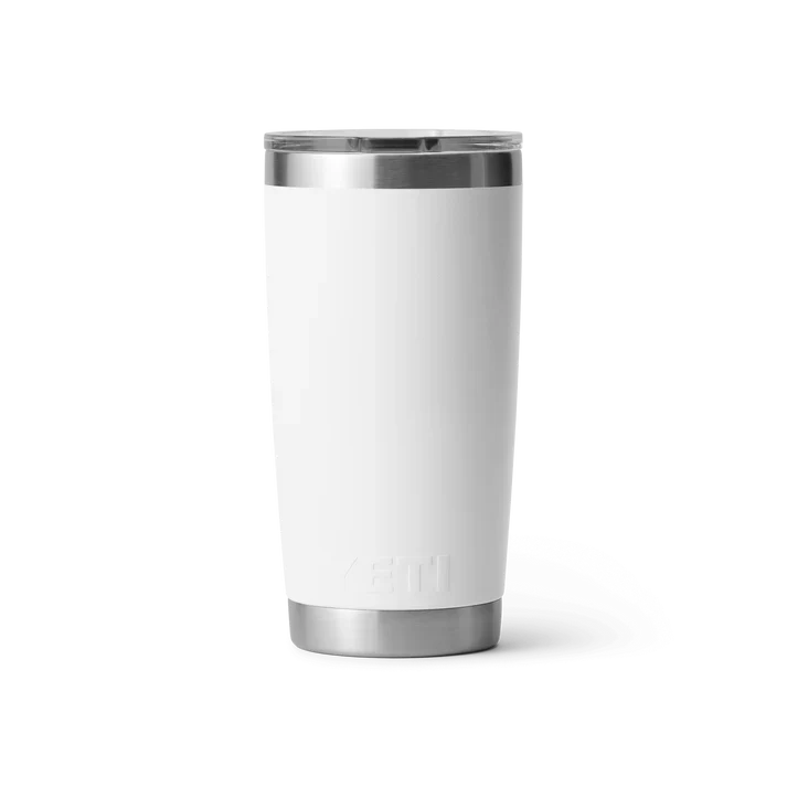 YETI Rambler 20 OZ (591ml) Tumbler With Magslider Lid - White - Image 3