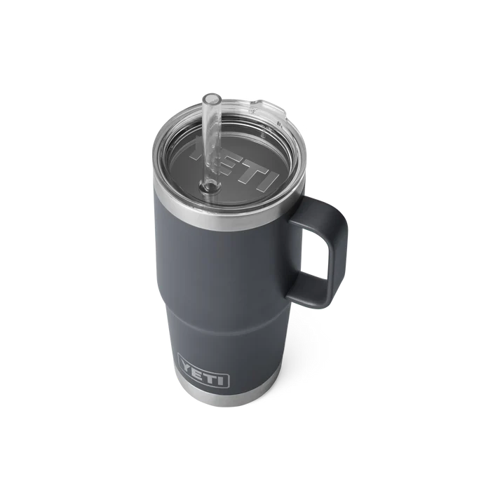 YETI Rambler 25 OZ (739ml) Straw Mug With Straw Lid - Charcoal - Image 4