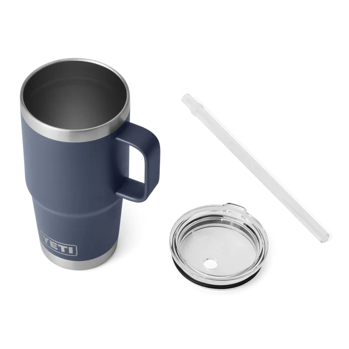 YETI Rambler 25 OZ (739ml) Straw Mug With Straw Lid - Navy - Image 3