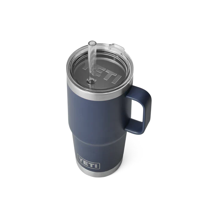 YETI Rambler 25 OZ (739ml) Straw Mug With Straw Lid - Navy - Image 4