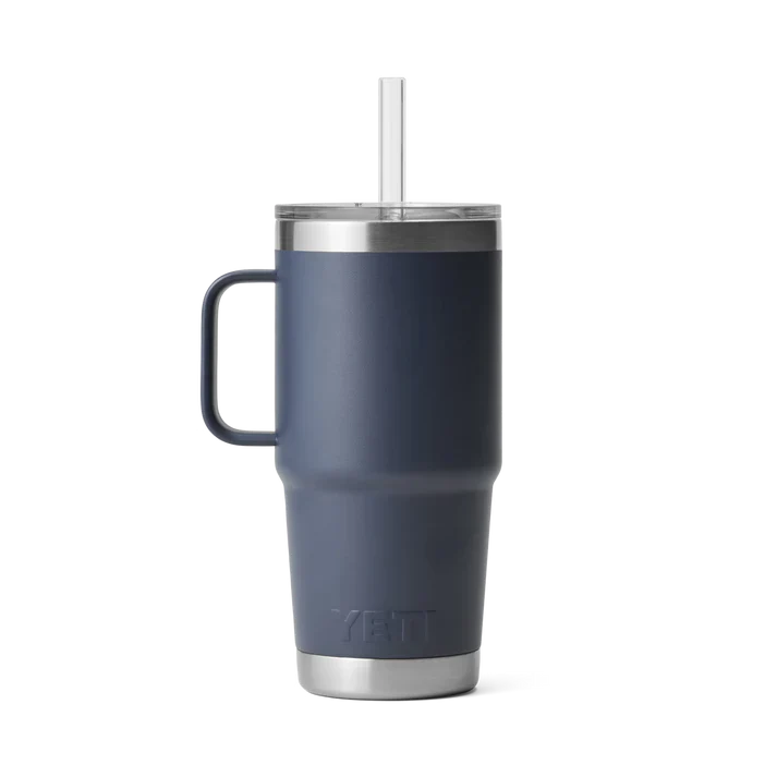 YETI Rambler 25 OZ (739ml) Straw Mug With Straw Lid - Navy - Image 5