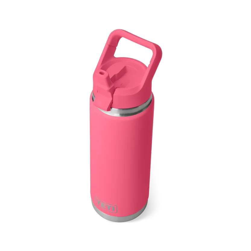 YETI Rambler 26 OZ (769ml) Bottle With Straw Cap - Tropical Pink - Image 3