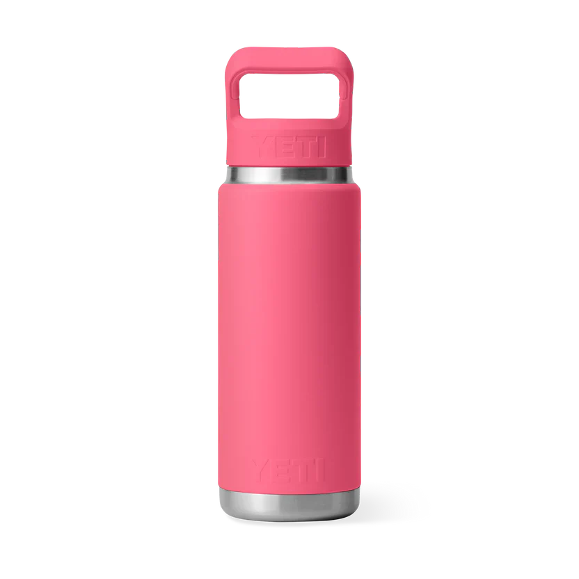 YETI Rambler 26 OZ (769ml) Bottle With Straw Cap - Tropical Pink - Image 4