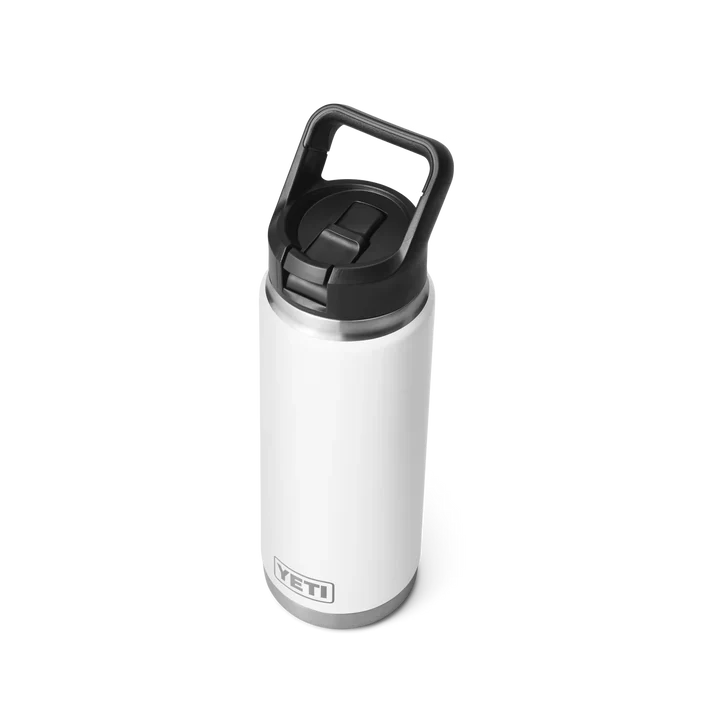 YETI Rambler 26 OZ (769ml) Bottle With Straw Cap - White - Image 3