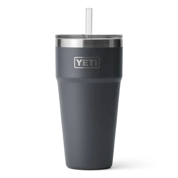 YETI Rambler 26 OZ (769ml) Straw Cup With Straw Lid - Charcoal