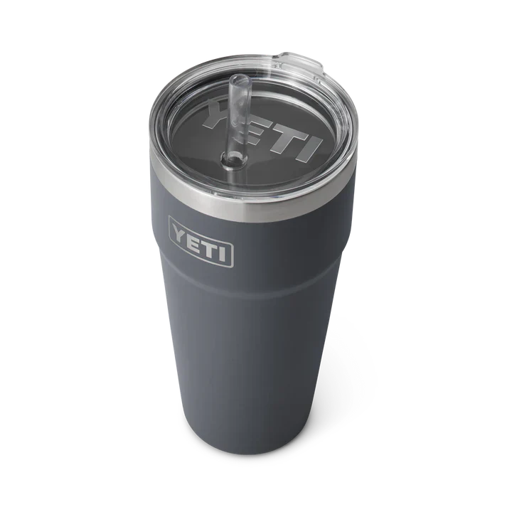 YETI Rambler 26 OZ (769ml) Straw Cup With Straw Lid - Charcoal - Image 3