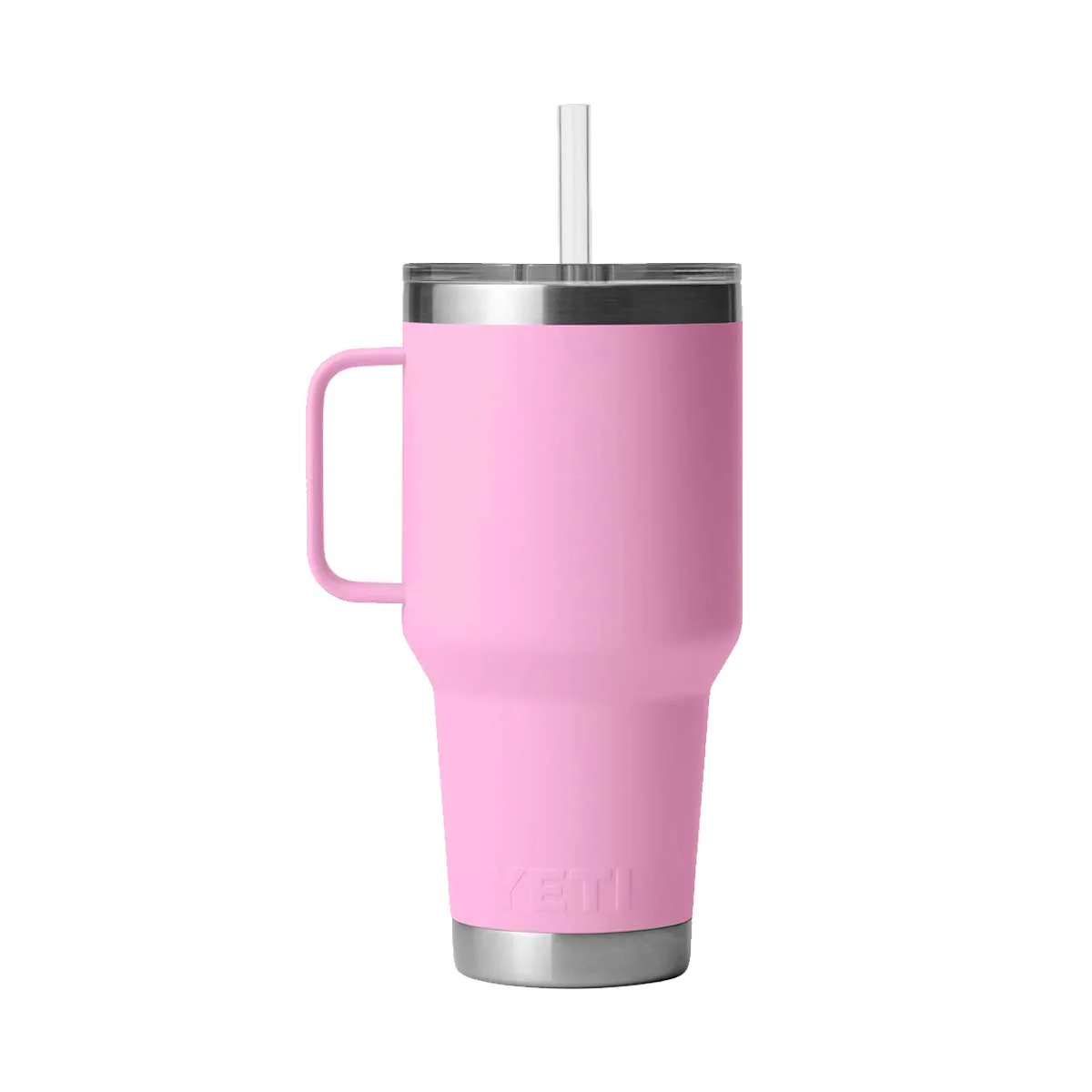 YETI Rambler 35 OZ (994ml) Straw Mug With Straw Lid - Power Pink - Image 3