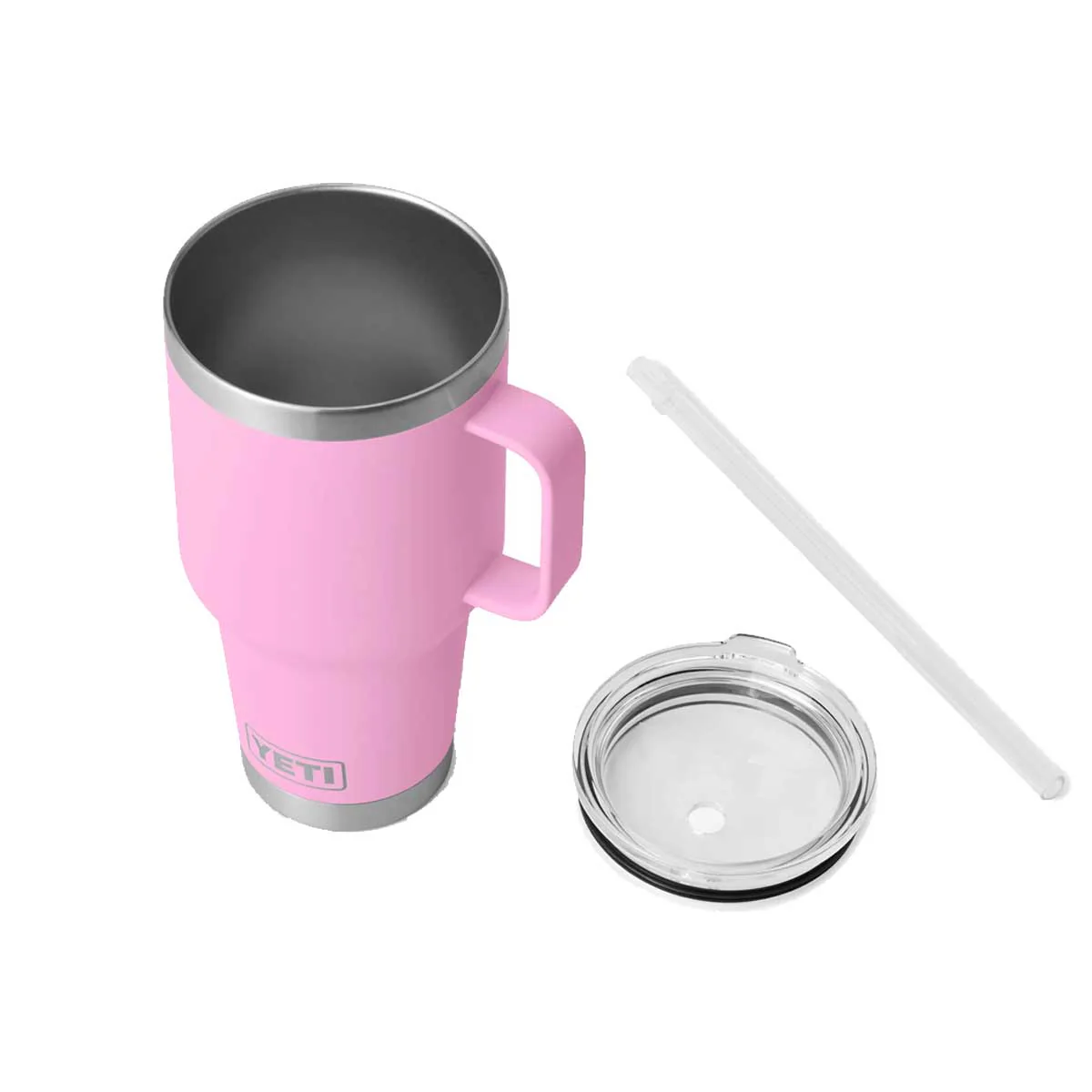YETI Rambler 35 OZ (994ml) Straw Mug With Straw Lid - Power Pink - Image 4