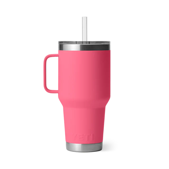 YETI Rambler 35 OZ (994ml) Straw Mug With Straw Lid - Tropical Pink - Image 3
