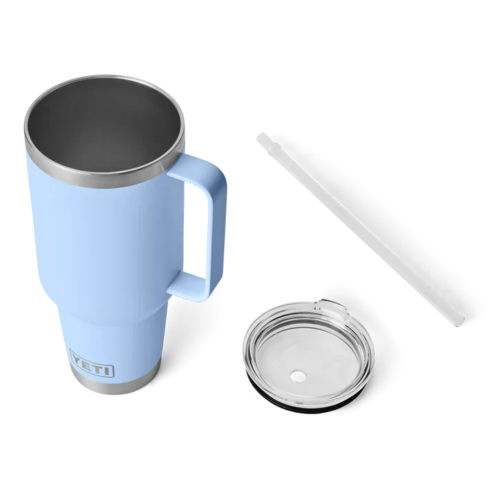 YETI Rambler 42 OZ (1242ml) Straw Mug With Straw Lid - Big Sky Blue - Image 4
