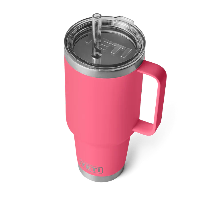 YETI Rambler 42 OZ (1242ml) Straw Mug With Straw Lid - Tropical Pink - Image 2