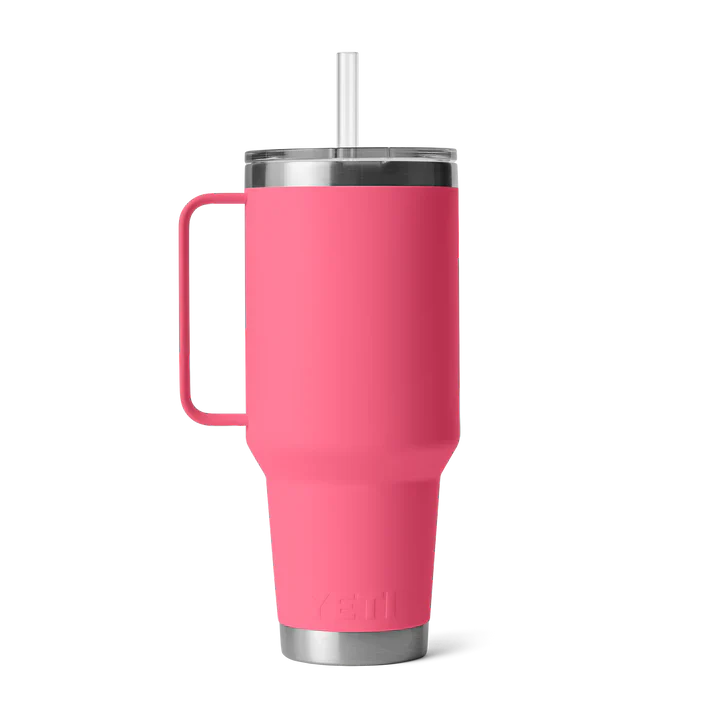 YETI Rambler 42 OZ (1242ml) Straw Mug With Straw Lid - Tropical Pink - Image 3