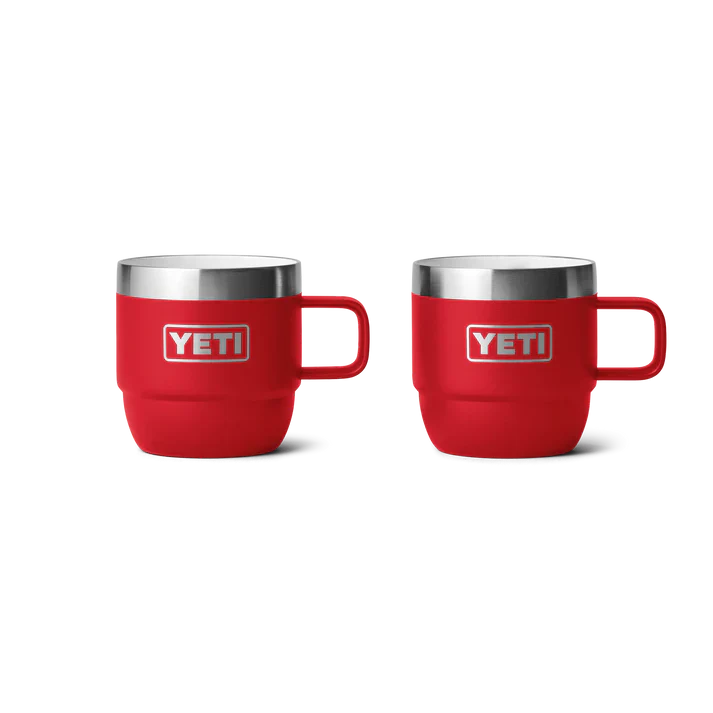 YETI Rambler 6 OZ (177ml) Stackable Espresso Mugs - Rescue Red