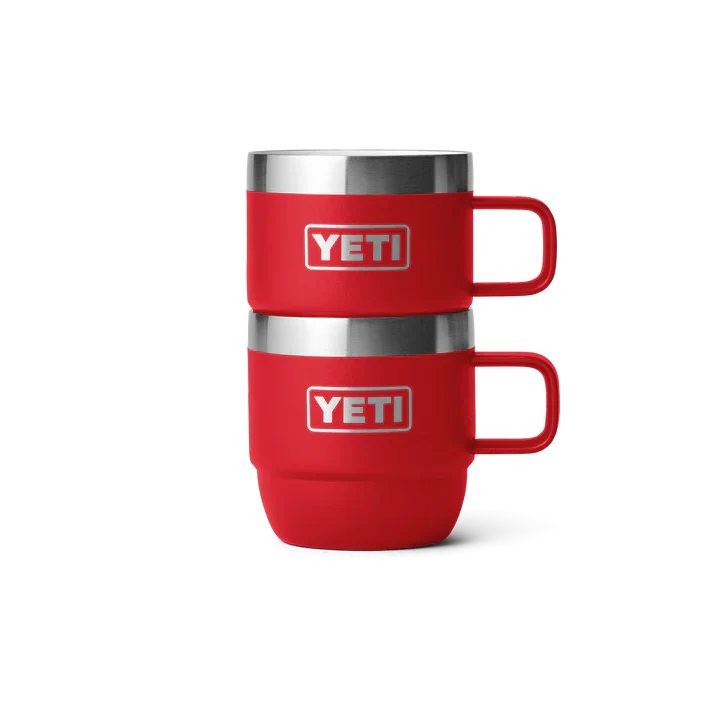 YETI Rambler 6 OZ (177ml) Stackable Espresso Mugs - Rescue Red - Image 2