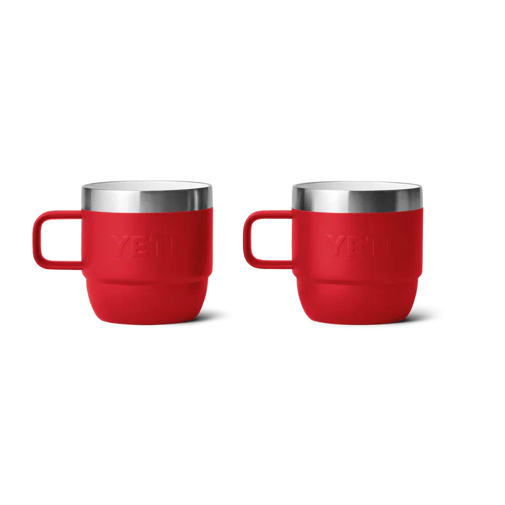 YETI Rambler 6 OZ (177ml) Stackable Espresso Mugs - Rescue Red - Image 5