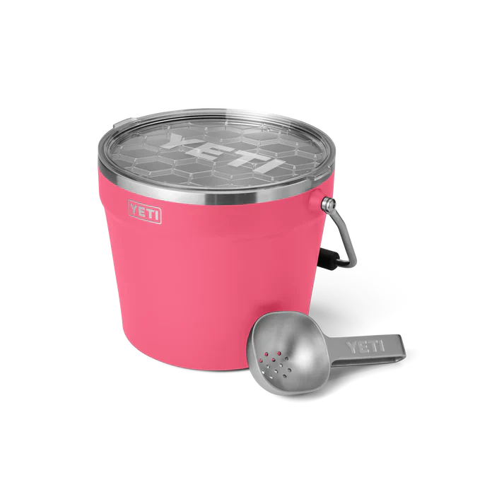 YETI Rambler 7.6L Beverage Bucket With Lid - Tropical Pink - Image 4
