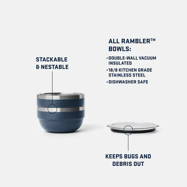 YETI Rambler Insulated Food Bowls - Navy - Image 3