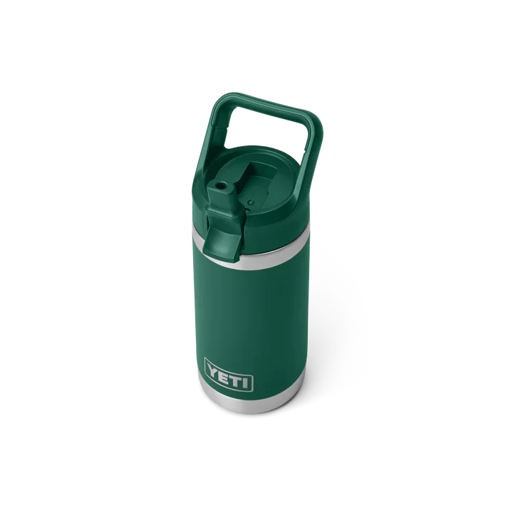 YETI Rambler JR 12 OZ (354ml) Kids Bottle With Straw Cap - Black Forest Green - Image 2