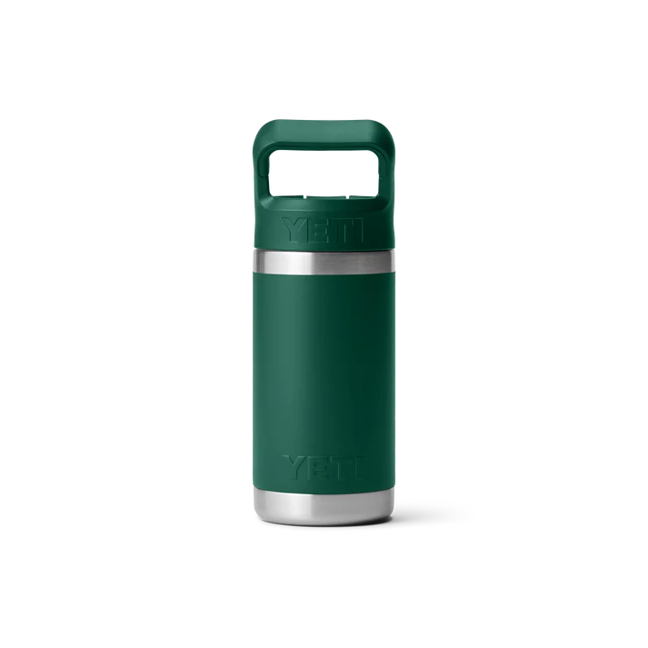 YETI Rambler JR 12 OZ (354ml) Kids Bottle With Straw Cap - Black Forest Green - Image 3